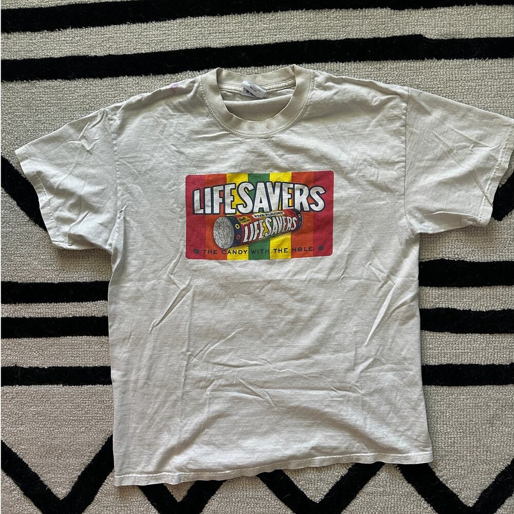 Vintage Lifesavers Candy Promo Graphic T-Shirt L